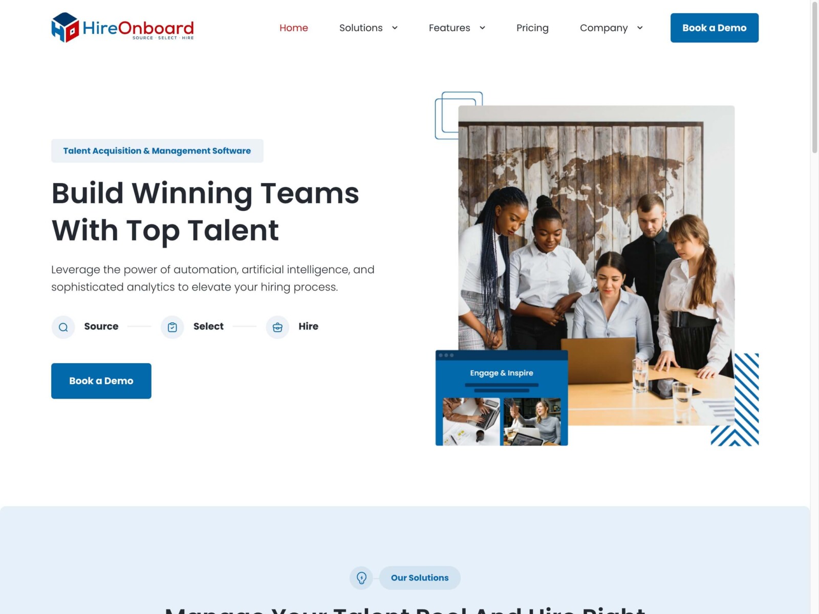 HireOnboard website screenshot