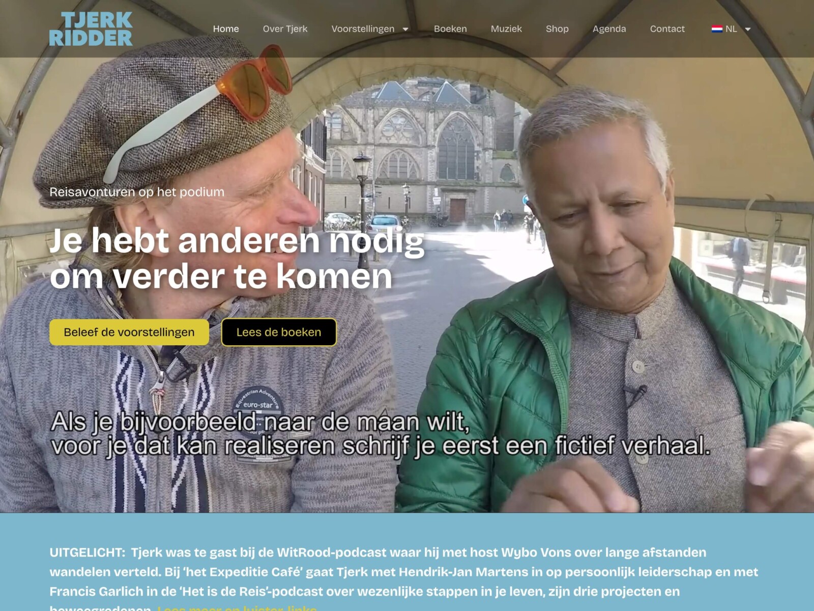 Tjerk Ridder website screenshot