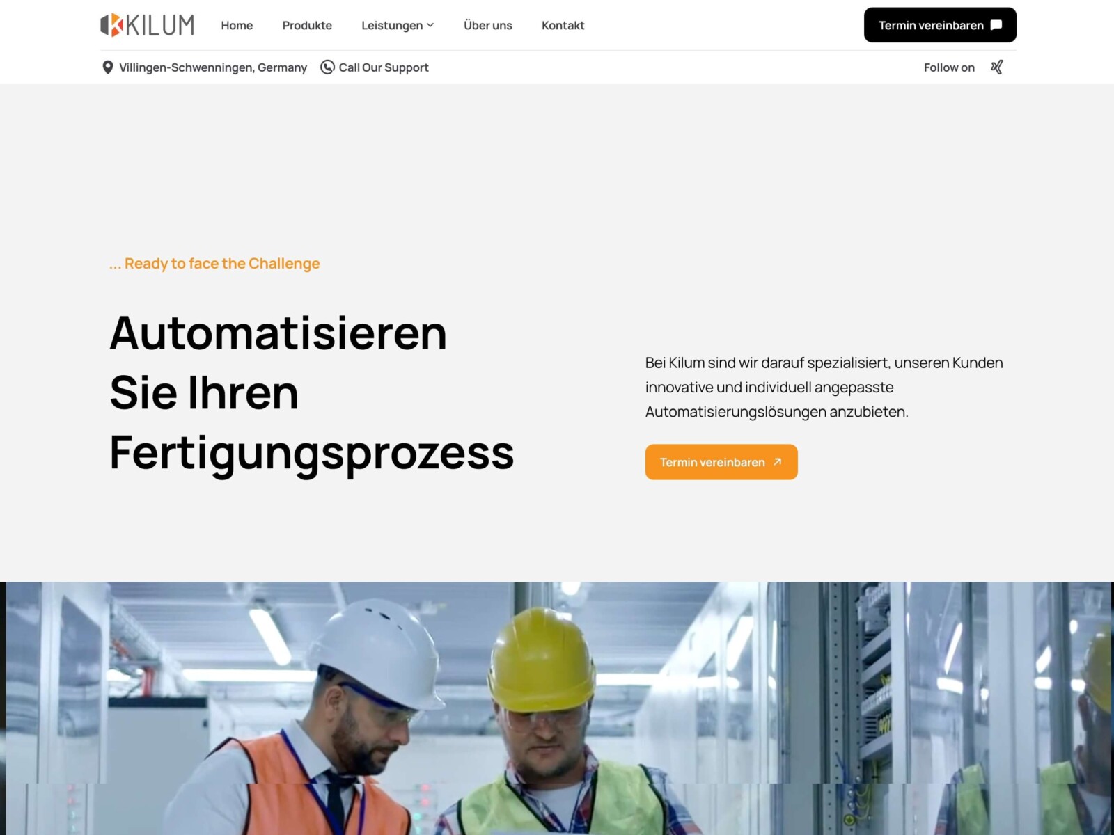 Kilum Automation website screenshot