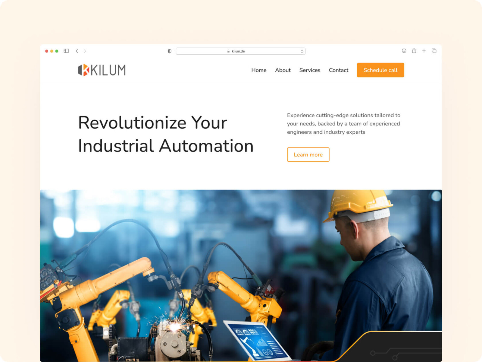 Kilum Automation website homepage